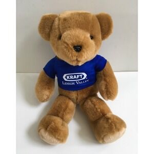 1994 LOGO Bear 16 inch Wears Blue Kraft Lehigh Valley Shirt Plush Stuffed Animal